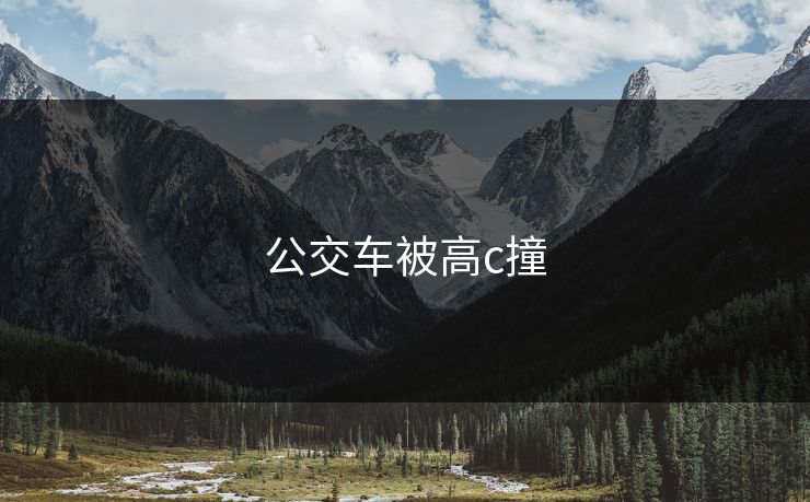 公交车被高c撞
